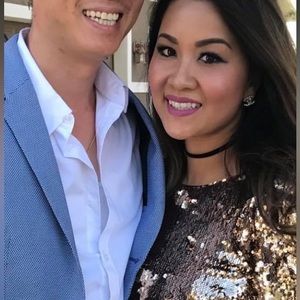 Gold sequin glitter dress